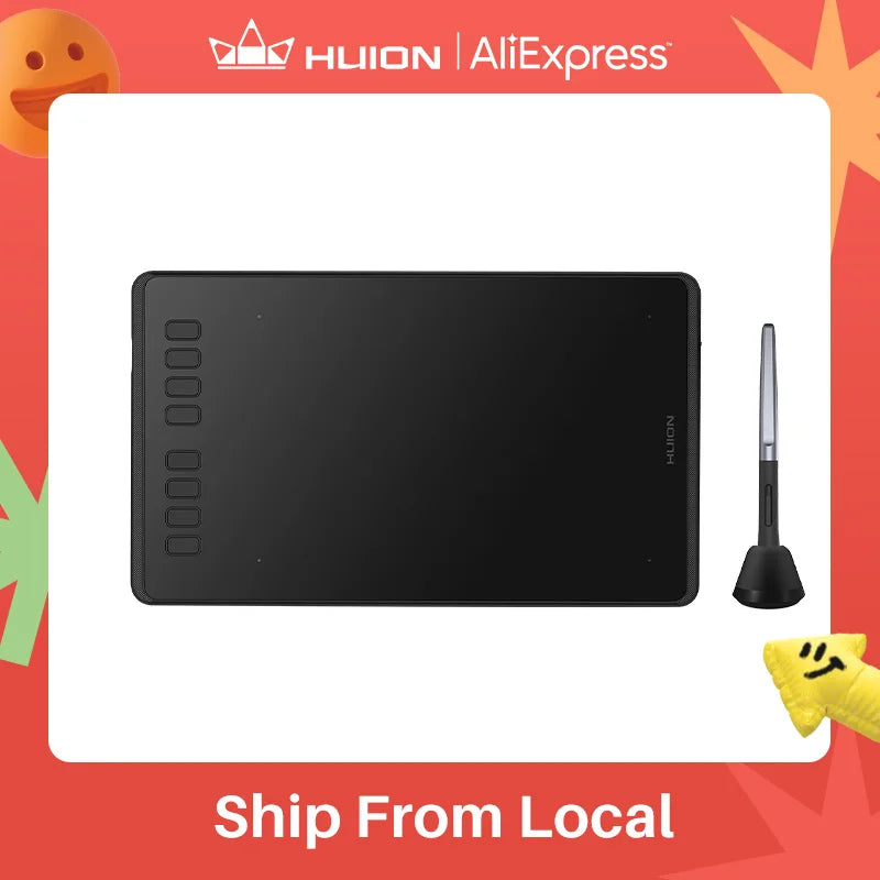 HUION H950P Ultrathin Graphic Tablet Digital Tablets Professional Drawing Pen Tablet with Battery-Free Stylus