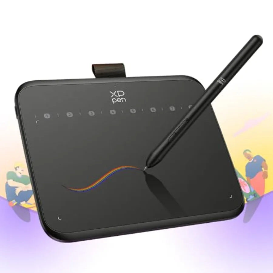 Deco 640 Drawing Tablet with 16384 Pressure Levels Sensitivity Battery-Free Stylus 6 * 4 Inch OSU Drawing Pad Graphic Tablet an